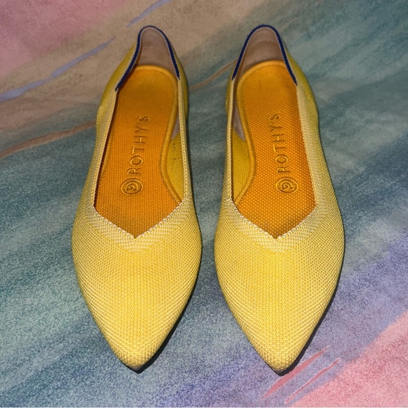 Rothy’s sunshine pointed flats women’s size 8 - Picture 3 of 9
